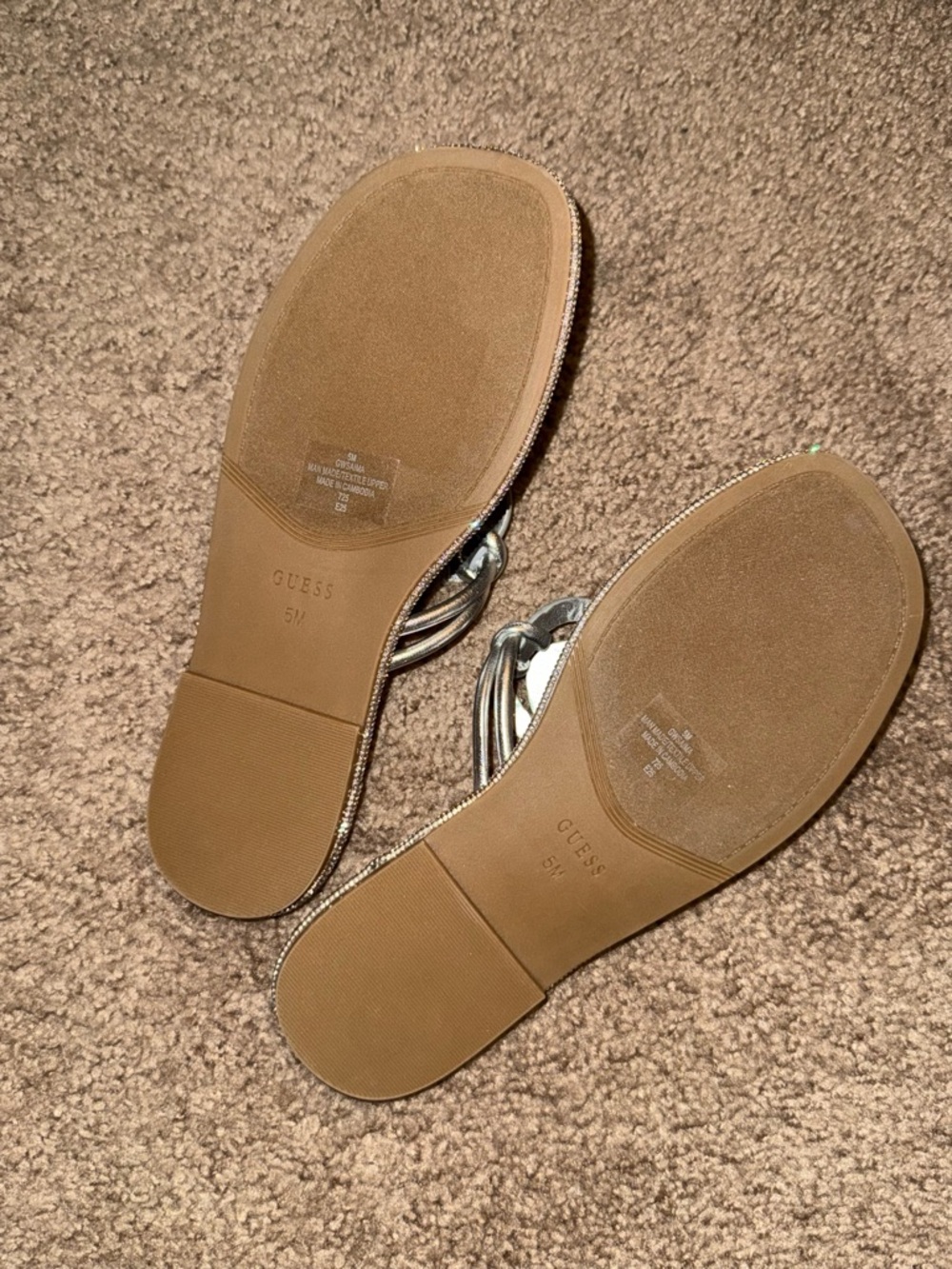 Guess Saima Rhinestone Signature Sandals - Picture 5 of 8